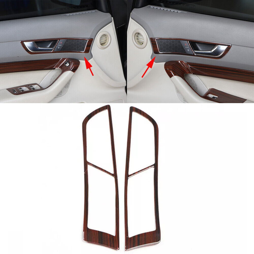 Fit for Audi A6 2008-2011 Peach Wood Grain Interior Decoration Frame Cover Trim