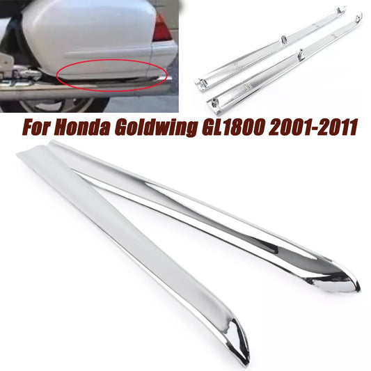 Motorcycle saddlebag molding trim for Honda Goldwing GL1800 2001 - 2011 chrome- n
