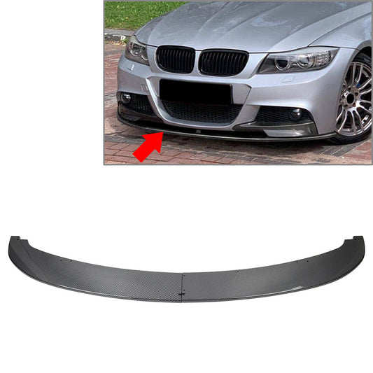 Carbon Fiber Front Bumper Spoiler Lip for BMW 3 Series E90 E91 M Sport LCL 09-12
