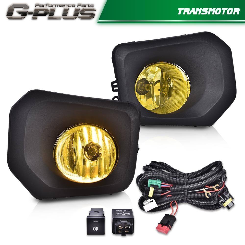 Fits 2016 - 2020 for Tacoma Bumper Driving Fog Light with Bezel + Switch - v