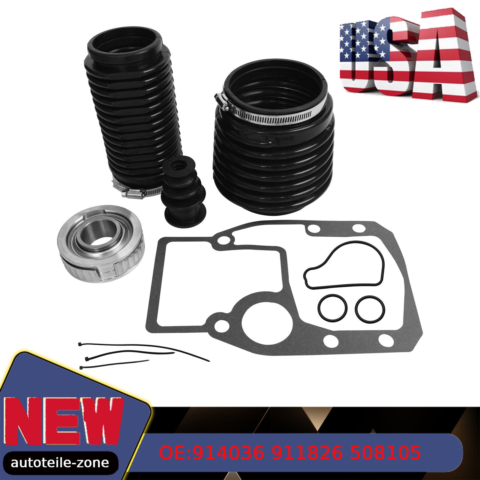 Bellows Reseal Kit U-Joint for Omc Cobra 3854127 914036 911826 3853807 508105 v