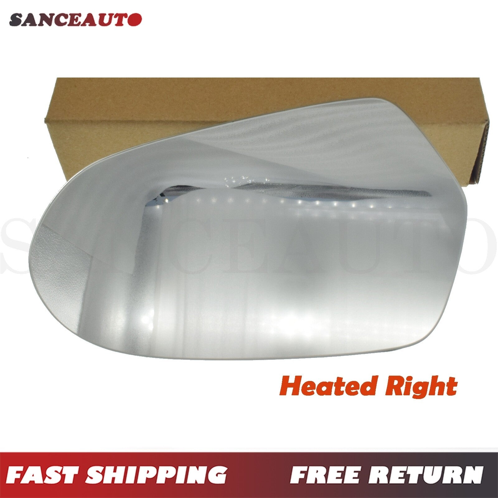 Heated rearview mirror glass for right-hand passenger in for Audi A6, C7, S6, RS6 4G 4G0857536D- n