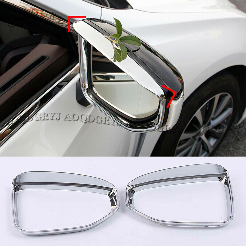 Chrome Rearview Mirror Rain Sun Visor Moulding Trim for LEXUS ES300H 350 2018-20