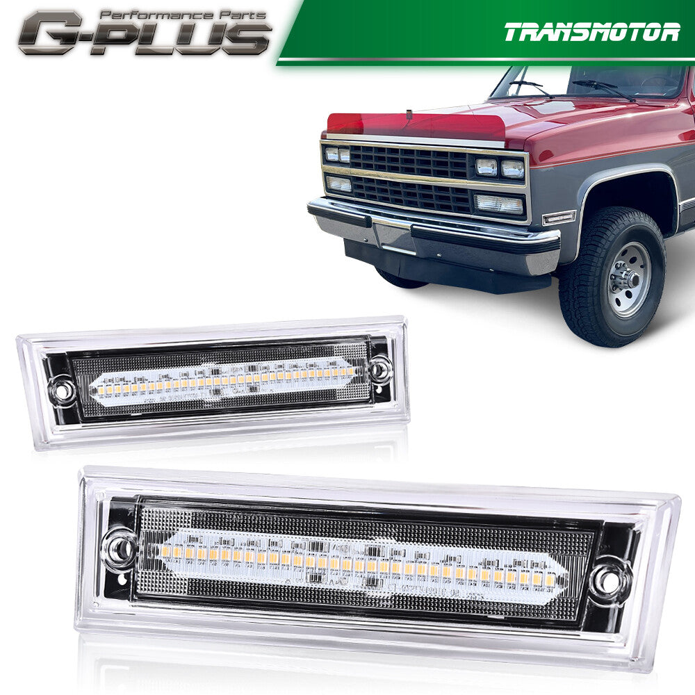 New Fits 1981 - 1991 for C10 C20 and Universal Amber Side Signal Marker Lights - v