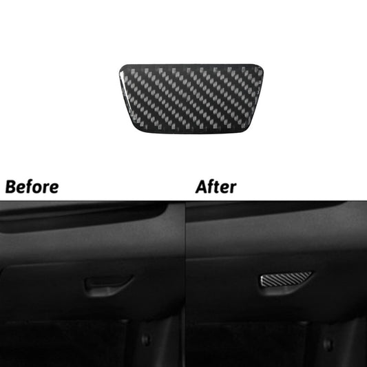 Carbon Fiber Interior Glove Box Handle Cover Trim for Ford Fiesta 2011-2015