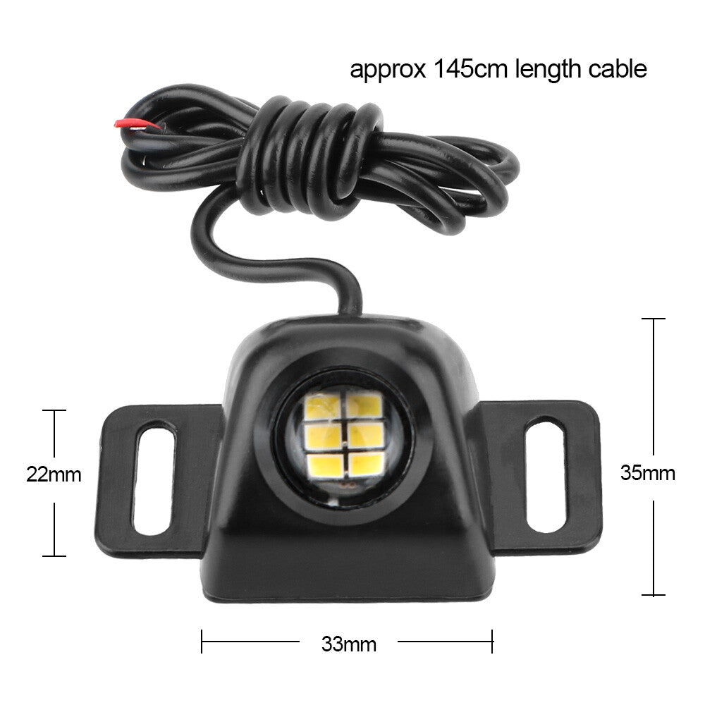 Super Bright Car Reverse Backup Light Auxiliary Tail Lamp 5W 3020 6LED Trim
