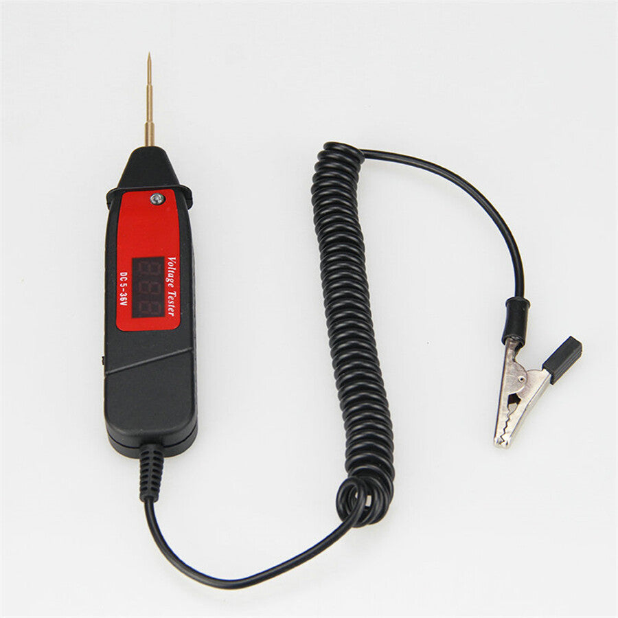 5-36V Digital Electric Circuit LCD Tester Car Truck Voltage Probe Pen LED Light
