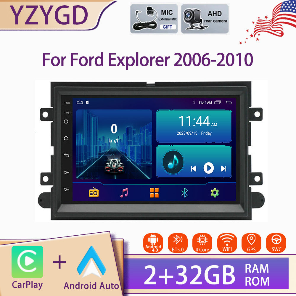 Android Auto Carplay Car Stereo Radio GPS Nav Screen for Ford Explorer 2006-2010