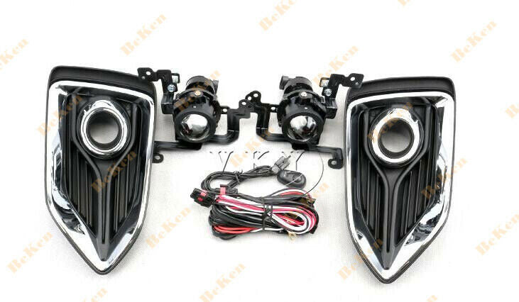2019 2020 2021 for Hyundai Accent Bumper Fog Light Kit w/ Wiring Switch Bezel n