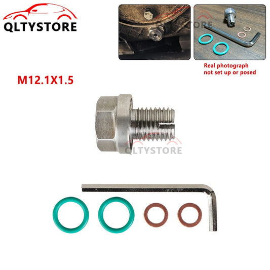 M12.1X1.5 Oil Drain Plug Self Tapping Oil Pan Thread Repair Kit with O-Ring Q