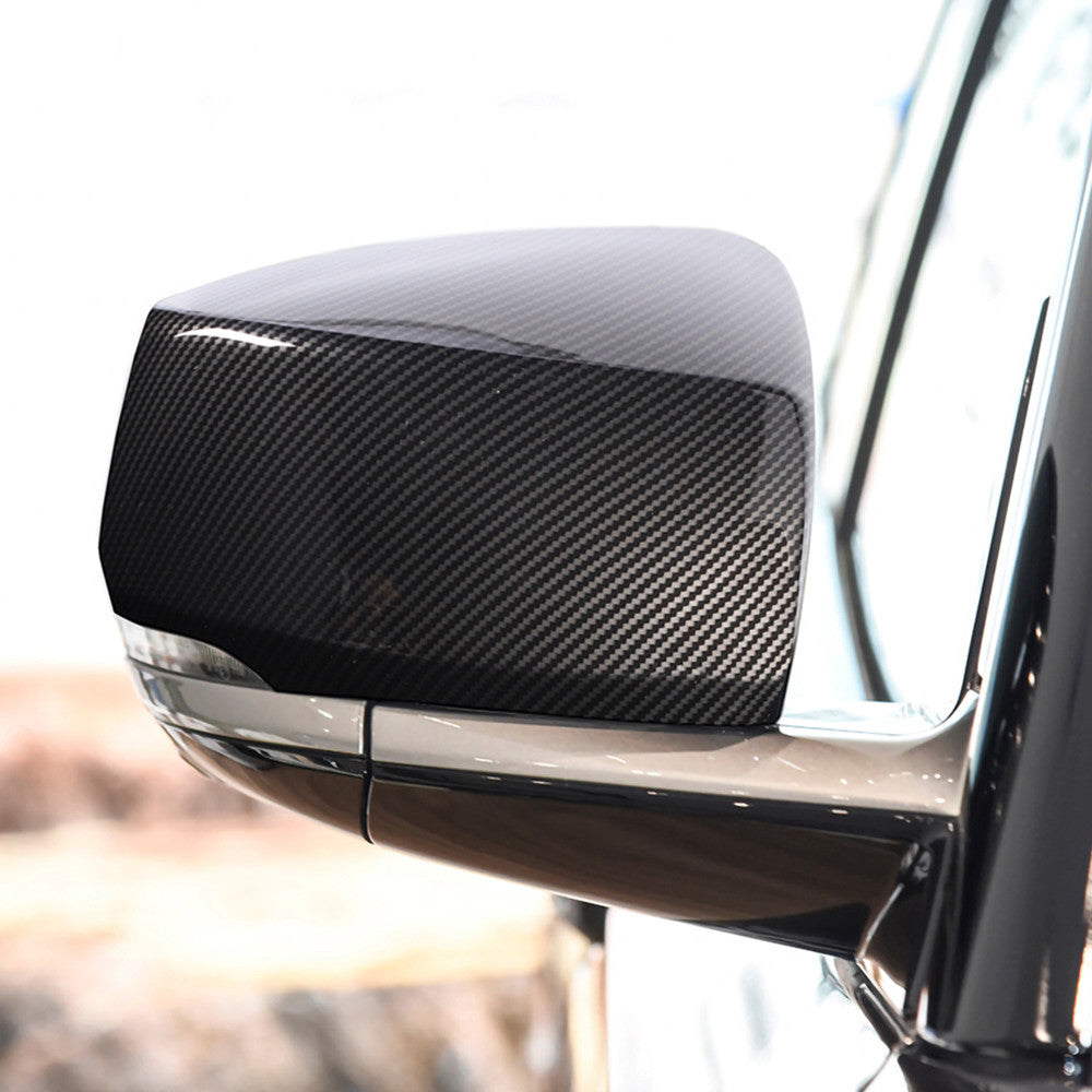 Carbon Rearview Mirror Cover Cap Trim Accessories for Jeep Grand Cherokee 21+