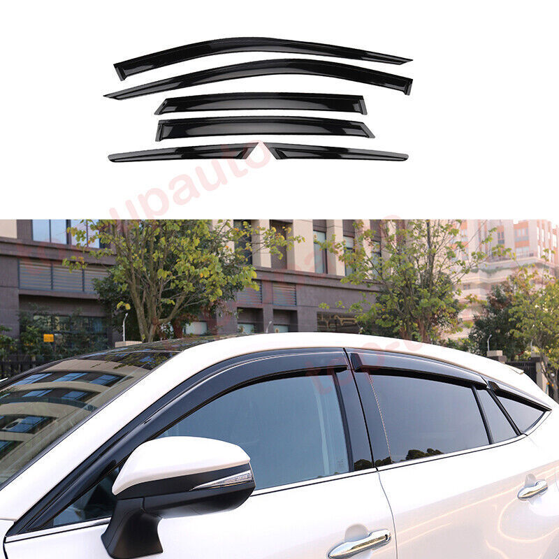for Toyota Venza 2021-24 black Window Wind Visors Sun Rain Guard Vent Deflectors