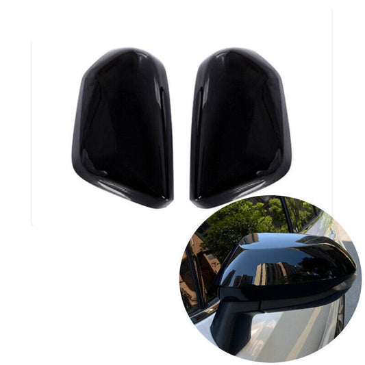 Glossy black Side Door Rearview Mirror Cover Overlay Trim for Corolla 2019-2023