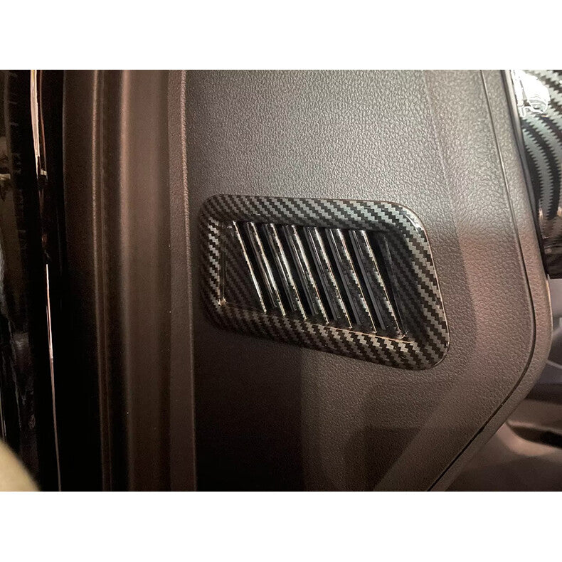 for Ford F150 2021-2023 Carbon Fiber Dashboard Side Air Vent Outlet Cover Trim
