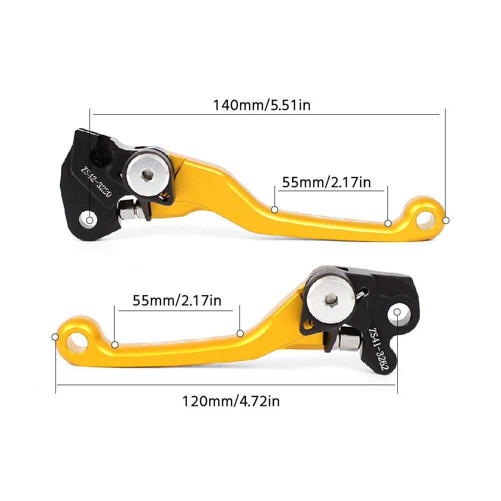 LOGO CNC Pivot Brake Clutch Levers for SUZUKI RMZ 250 2017 RMZ450 2018 2019 2022 Q