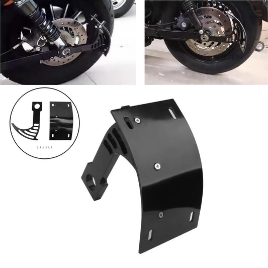 Motorcycle Curved Vertical Side Mount License Plate Holder Bracket for Harley