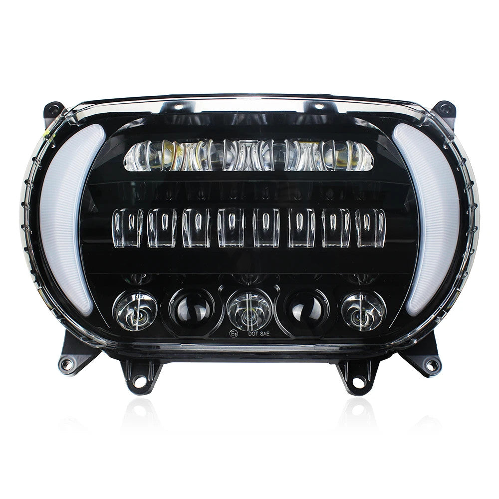LED Headlight DRL Turn Signal Light Projector Headlamp for Harley Road Glide