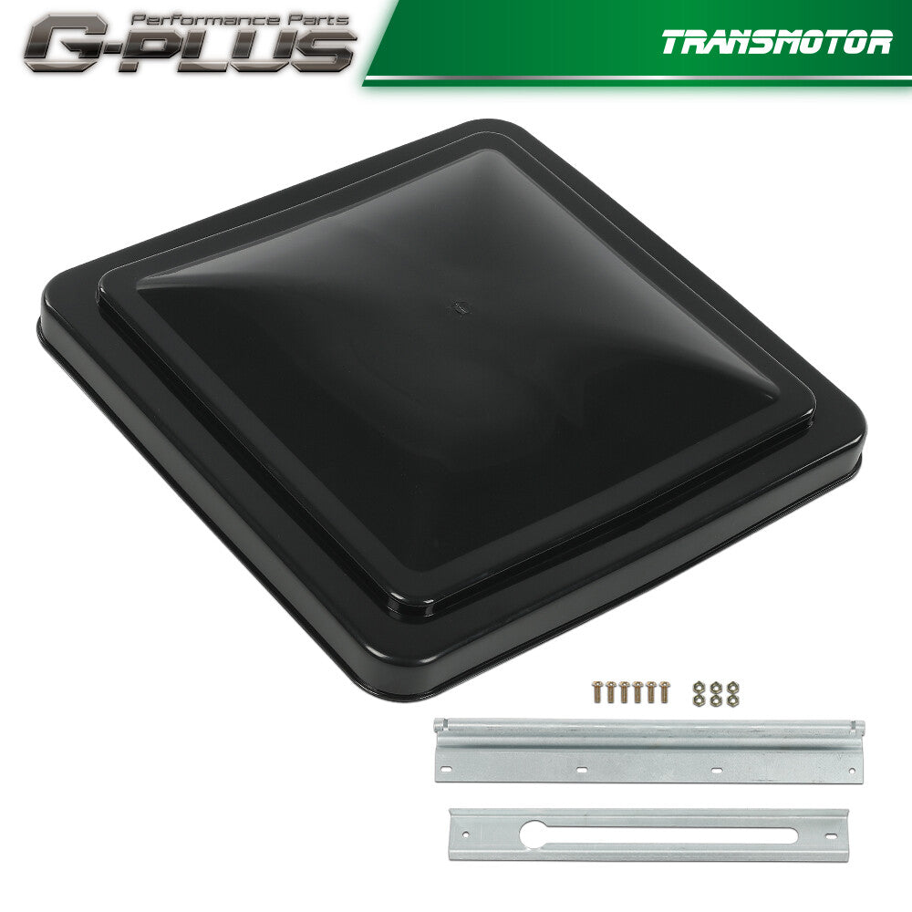 1-Pack Black 14-inch x 14-inch Replacement Roof Ventilation Cover for Campervans and Trailers - New Product Q