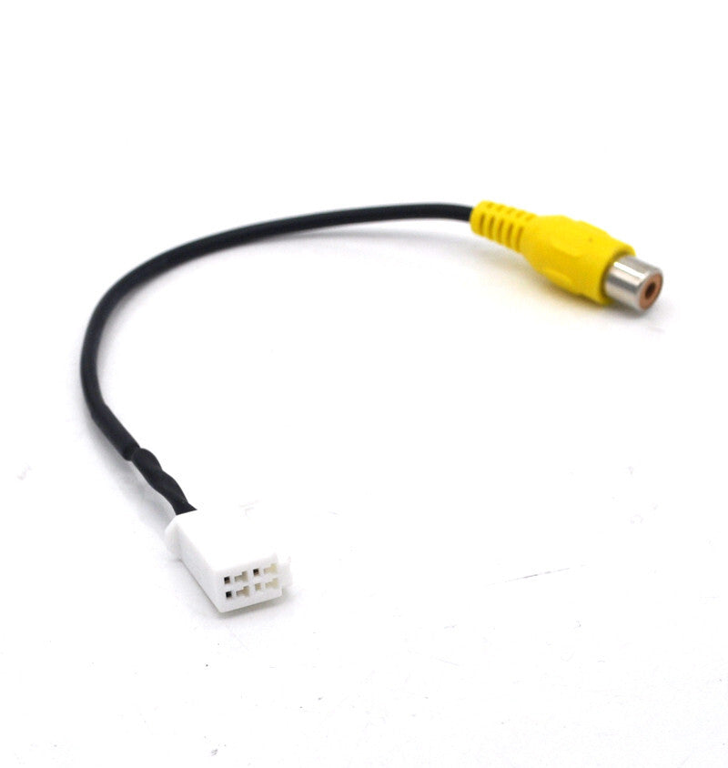 Reverse Backup Camera RCA Cable wire Adapter for camry 4pin radio v