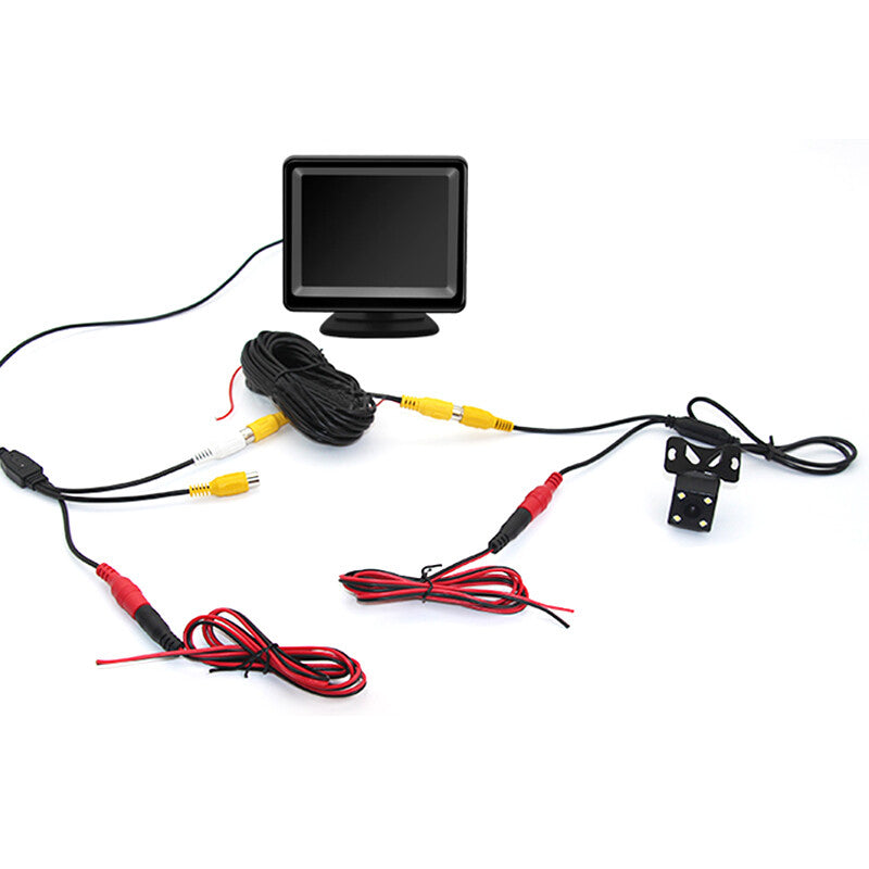 3.5-inch LCD DVD Display Car Head-Up Display with Reversible Image + Rearview Camera n