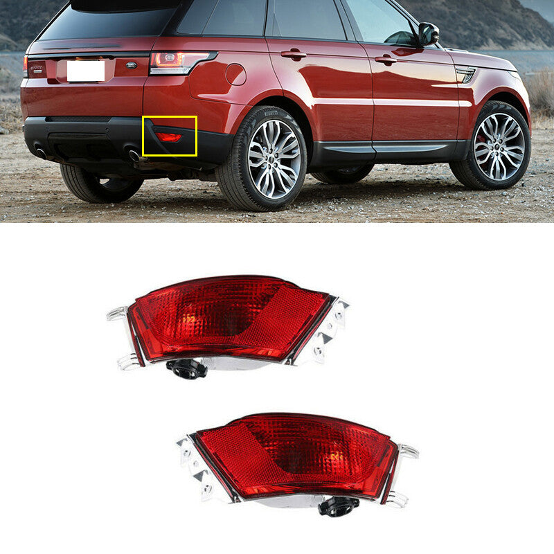Rear Left + Right Fog Lamp Reflector Warning Light for 2014-17 for Range Rover Sport