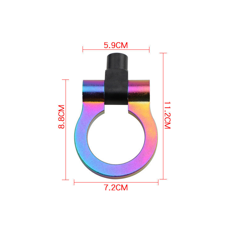 Universal Racing Towing Car Tow Hook Auto Aluminum Trailer Ring Q
