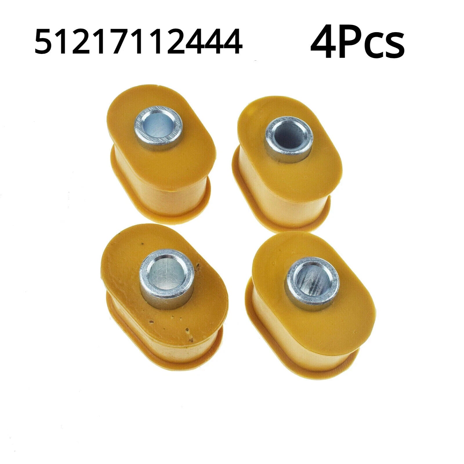4Pc Door Brake Hinge Check Strap Replacement Rubber Bushes for BMW E65 E66 745i.