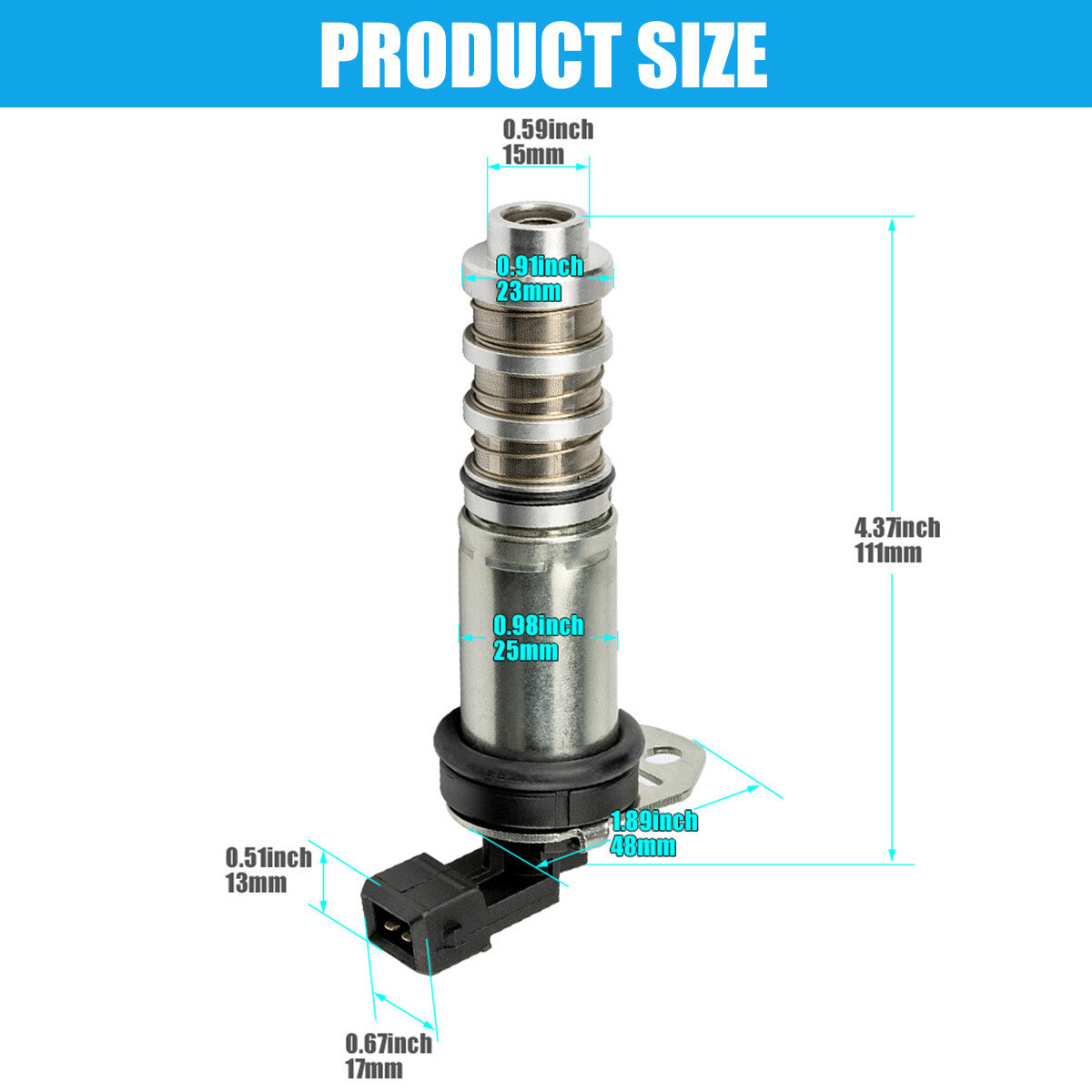 Variable Timing Solenoid Valve (VVT) for 335i, 535i, 550i, M3, X3, X5 (11368605123-) v