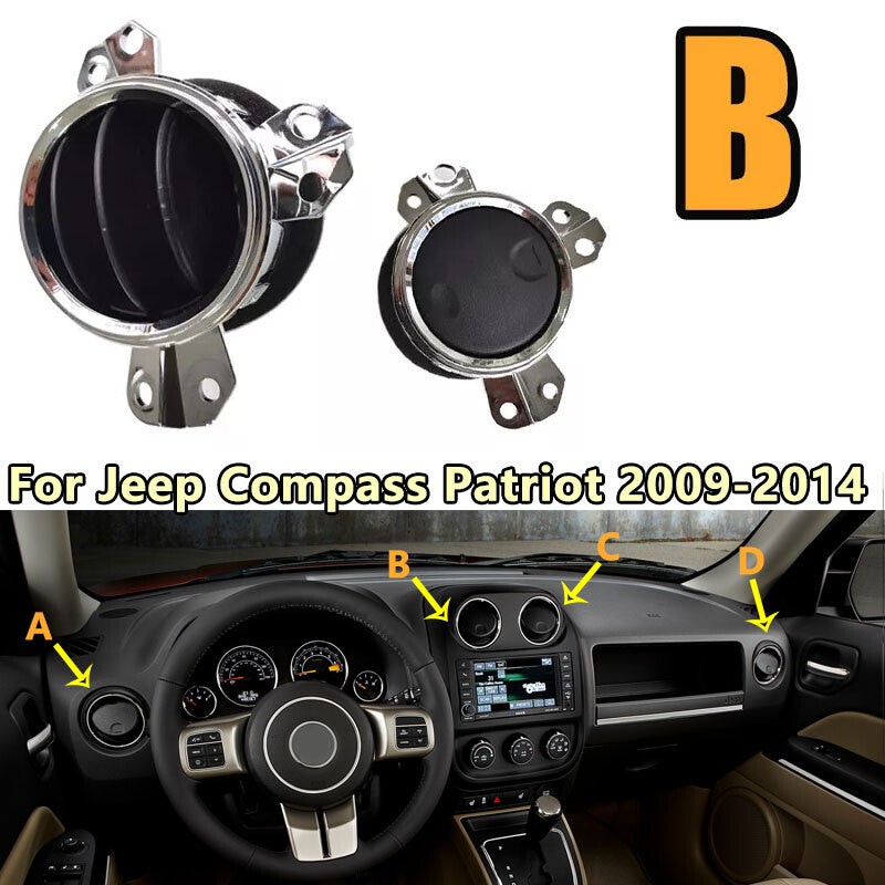 for Jeep Compass Patriot 2009-14 Left Front Dash Center Console Air Vent Outlet v