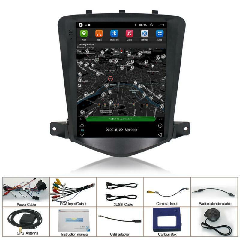 For 2009-14 for Cruze 9.7-inch Vertical Android 10.1 Car Radio GPS Wifi Quad-core n