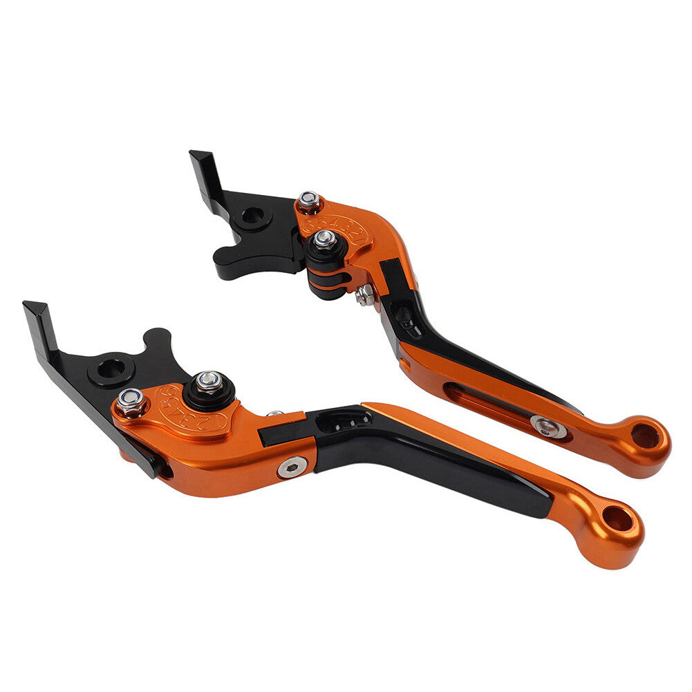 CNC Folding Extendable Brake Clutch Levers for Honda VFR1200/F 2010-2014 Orange