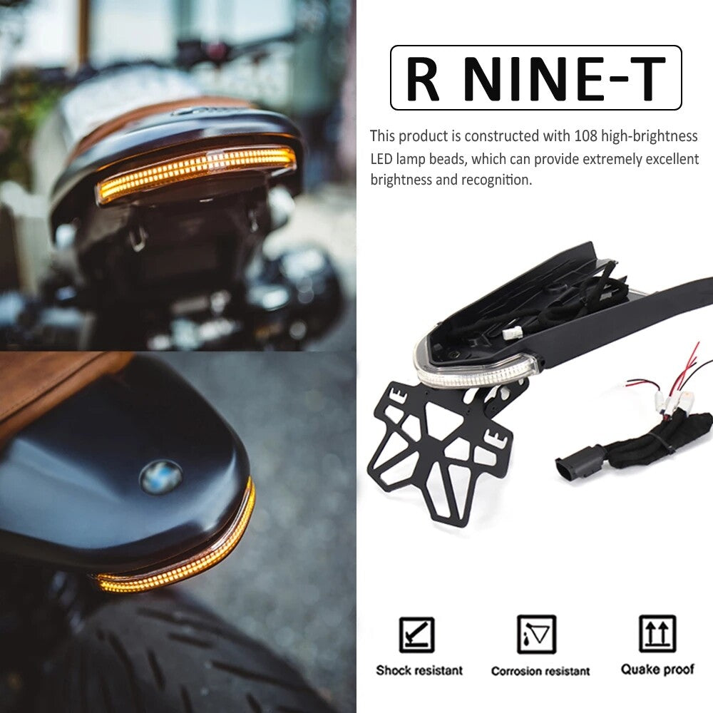 Fit for BMW R NINE T motorcycle LED license plate light turn signal tail light