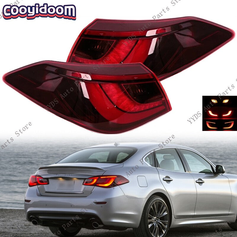 Pair LED Rear Tail Light for Infiniti Q70 Q70L 2015-2019 Turn Signal Light