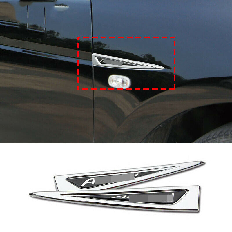 Chrome Fender Side Air Vent Outlet Cover Trim 1 pair for Honda Accord 2008-2012