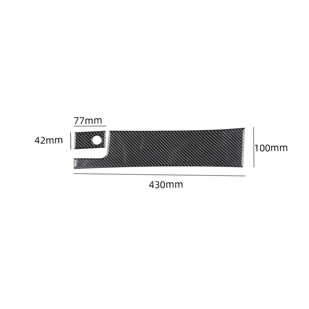 2¡ÁCarbon Fiber for Co -pilot Dashboard Storage Box Trim for Benz C Class W203 2005-07