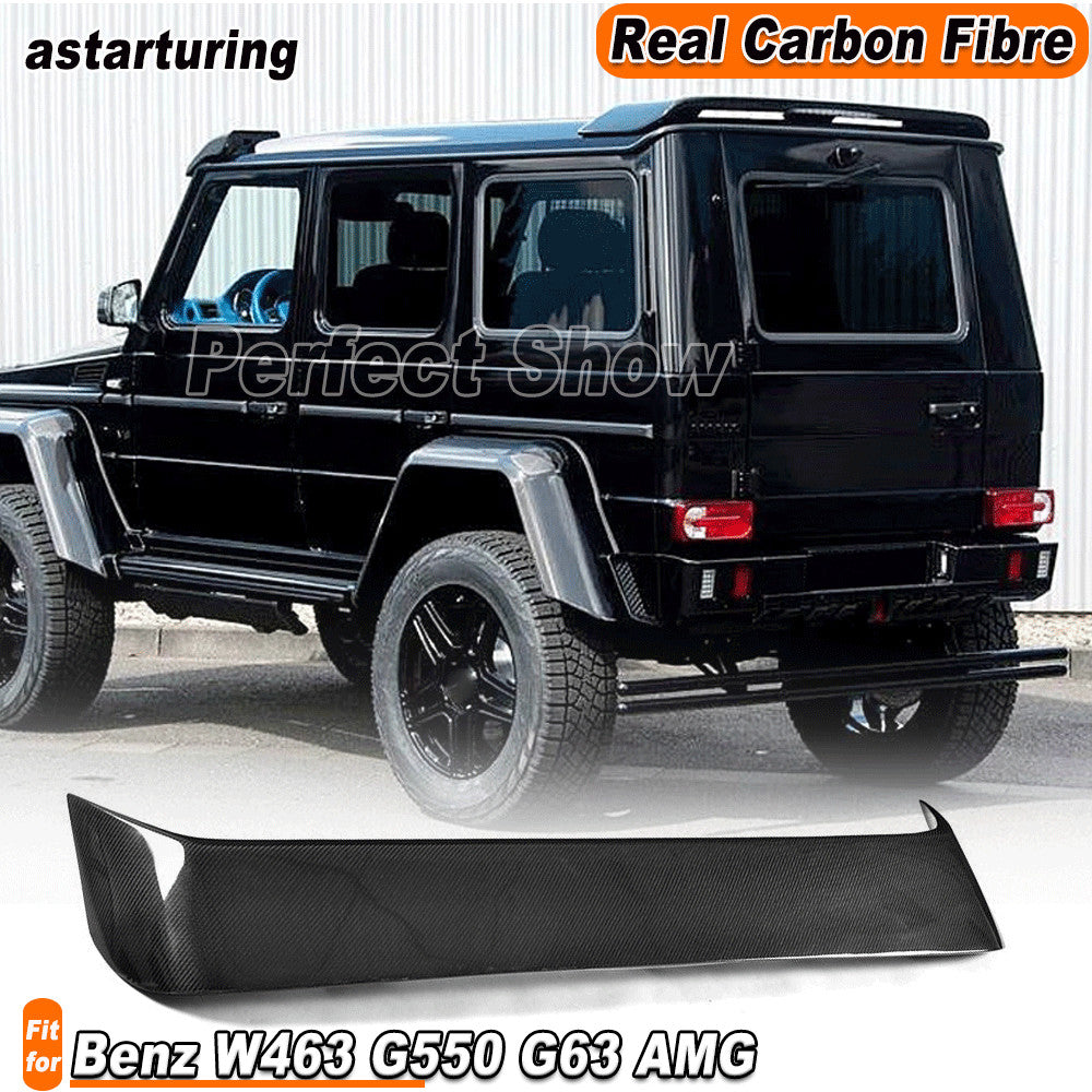 Fit for Mercedes-Benz W463 G550 G63 Real Carbon Rear Roof Spoiler Wing Lip