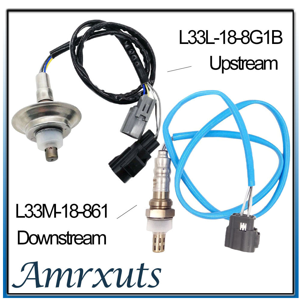 2 Up+Downstream Oxygen Sensors L33L-18-8G1B L33M-18-861 for 2007-12 CX-7 2.3L n