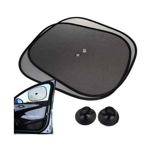 Car Side Window Black Mesh Sun Shade Visor Anti-UV Cover Shield For Baby Kid 2pc