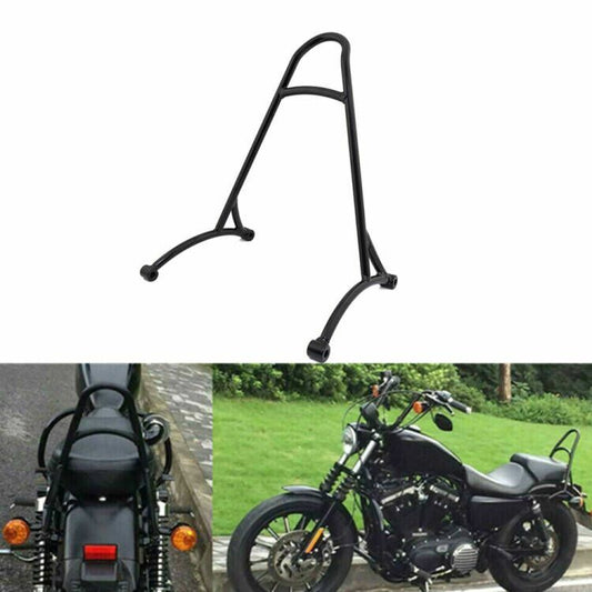 Black Burly Sissy Bar Backrest for Harley Sportster XL Iron 883 1200 2004-2017 Q