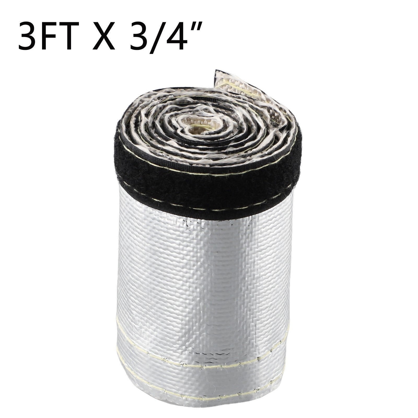 1x Metallic Heat Shield Sleeve Protector Insulated Wire Hose Cover Mat Wrap Tube