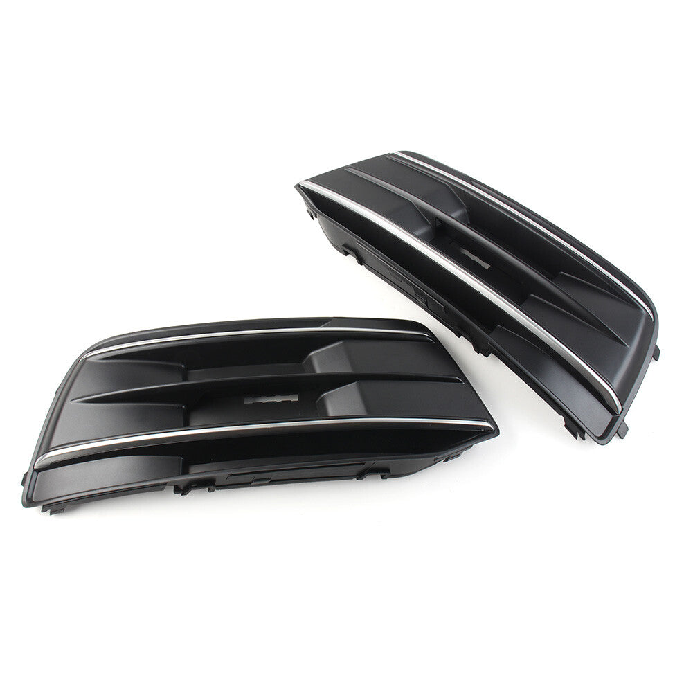 Front Bumper Fog Light Grille Grill Cover for Audi Q5 2018-2022