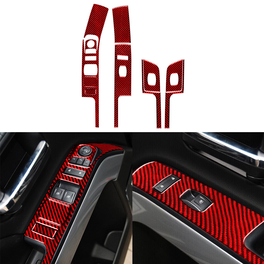 Red Carbon Fiber for Co -pilot Strip Cover Trim For M-class 2006-2011 v