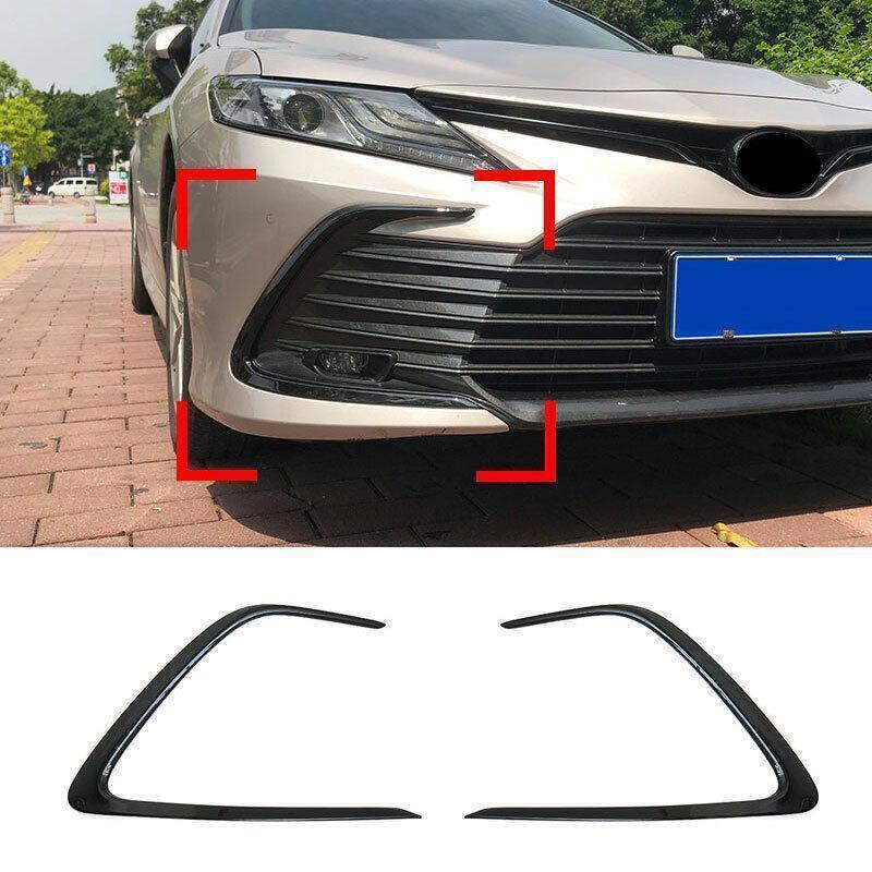 for Toyota for Camry Xle Le 21-23 Piano Black Front Lower Grille Grill Strip Trim 2X