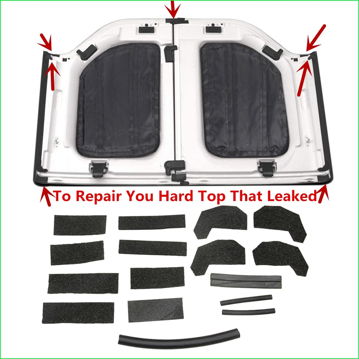 17-PACK Hard Top Seal Kit for 2007-2018 for Jeep for Wrangler JK Interior Accessories
