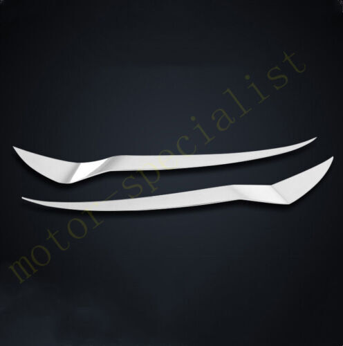 Chrome Front headlight Lamp Eyebrow Strip Cover Trim for Nissan Murano 2015-2022