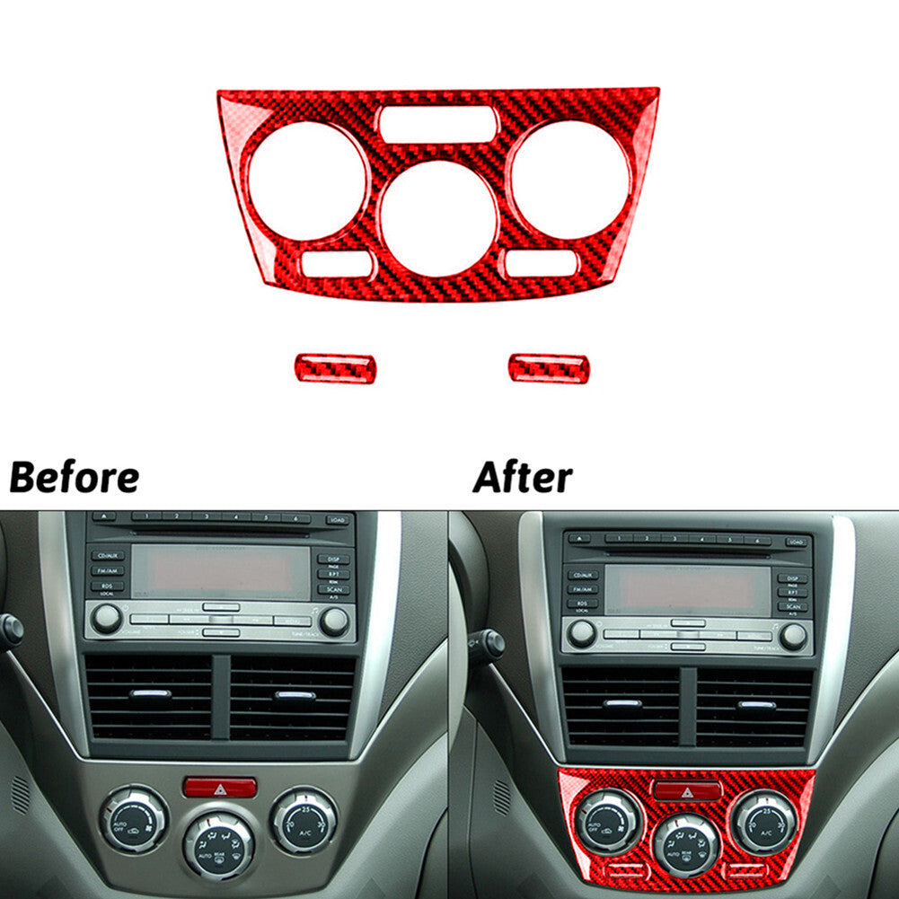 Carbon Fiber Manual Gear Shift Panel Cover Trim For Sonic 2012-2016 v