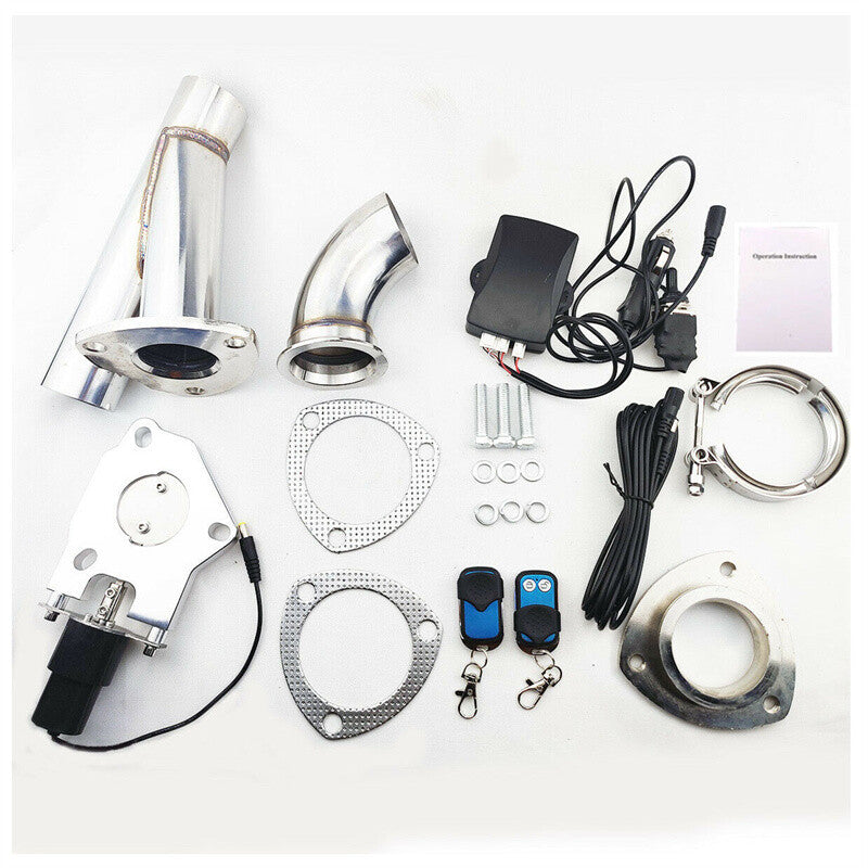 2/2inch Electric Exhaust Valve Dump Valve Manual SwitchWireless Remote