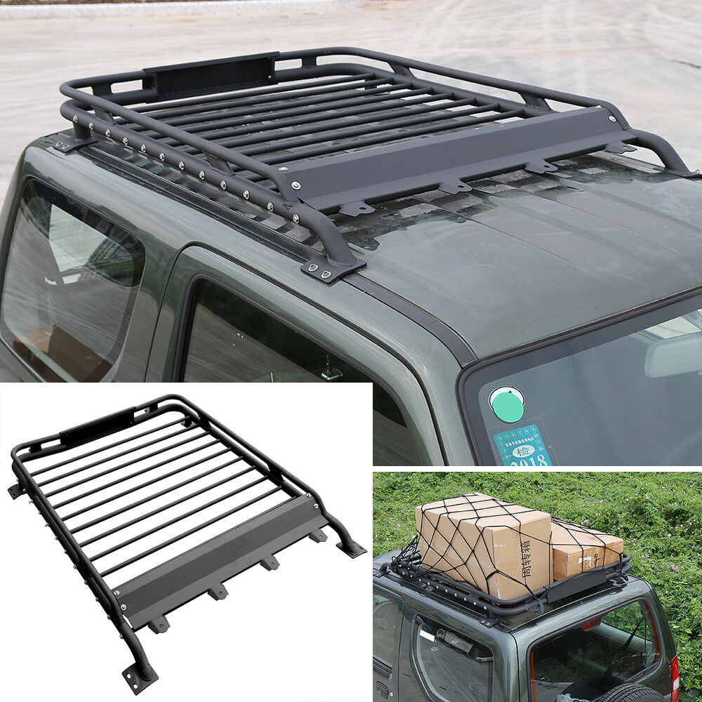 Iron Black Roof Luggage Rack Basket Metal Carrier Box for Suzuki for Jimny 2012-2017
