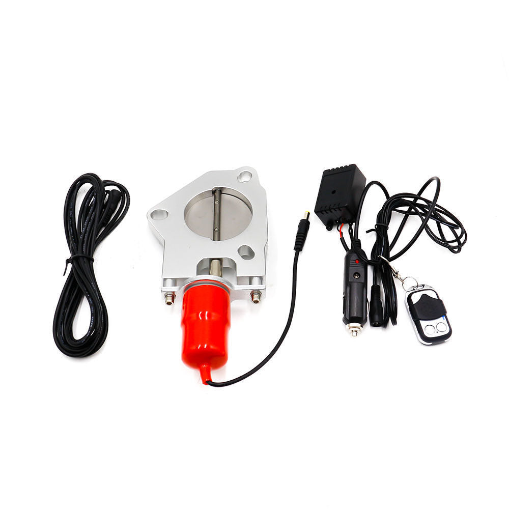 251mmCar Electric Exhaust Catback Downpipe Cutout E-Cut Out Valve Motor Remote n