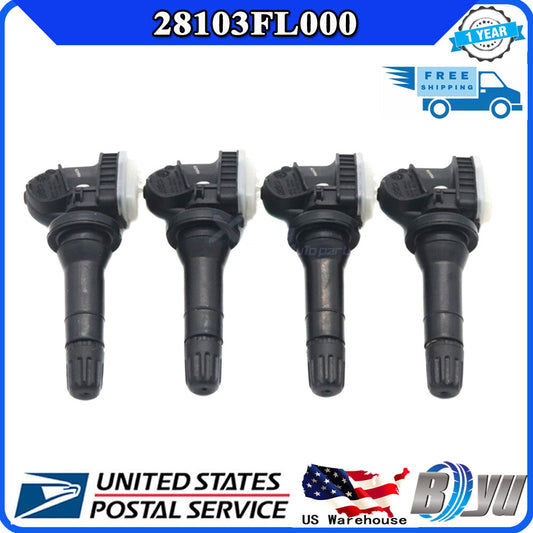 Complete 4-piece set of TPMS tire pressure sensors for SUBARU OUTBACK 2018-2019.